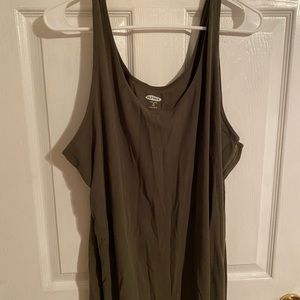 Women tank top green size 4X